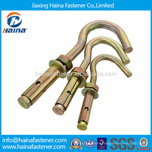 China supplier best price color zinc plated sleeve anchor with hook bolt